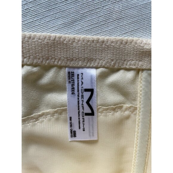 Maidenform Curve-Loving Waistnipper Shapewear Size L Silky Beige Floral Patter - Picture 8 of 9